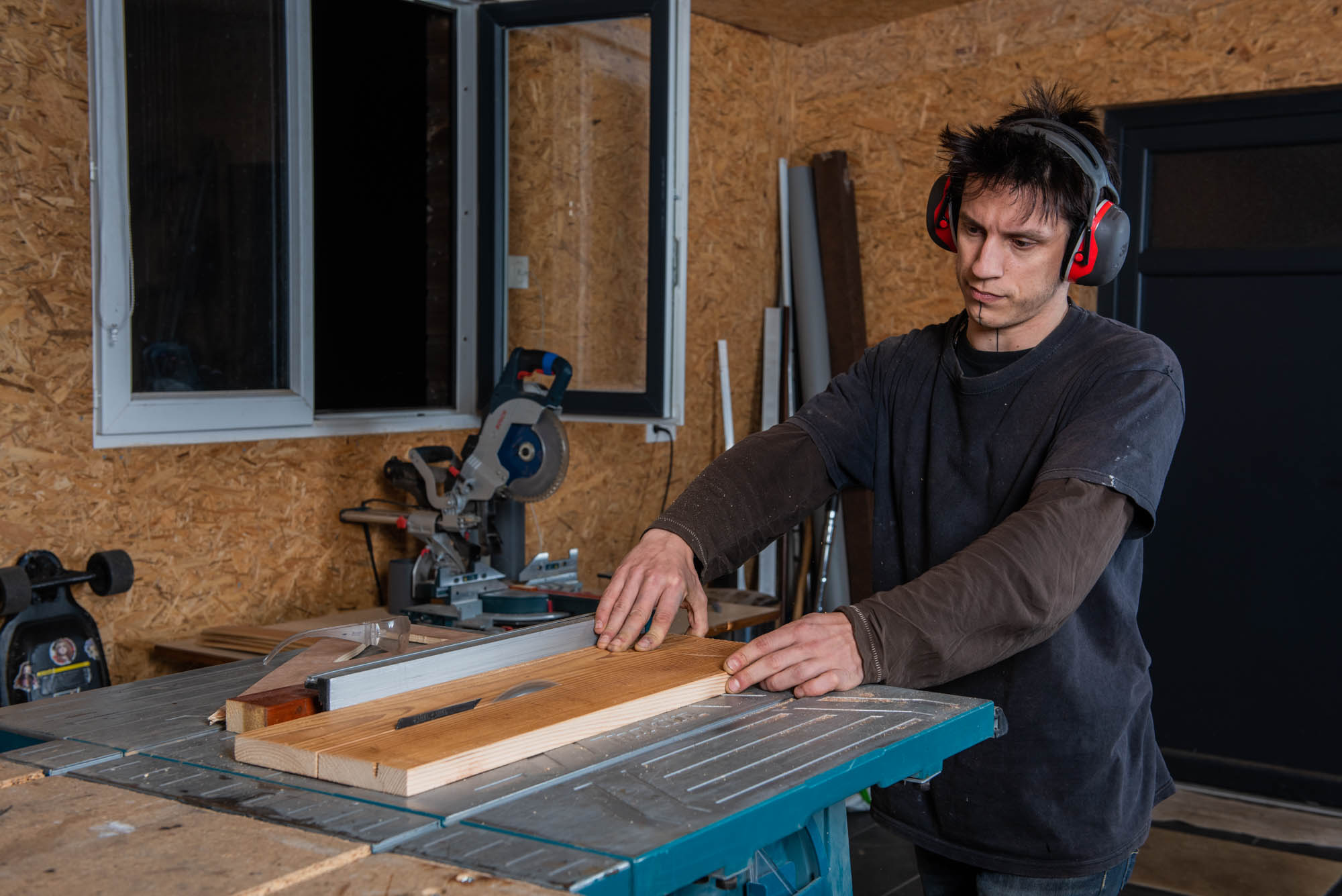 Reportage photo pour professionnel menuiserie artisan Essonne