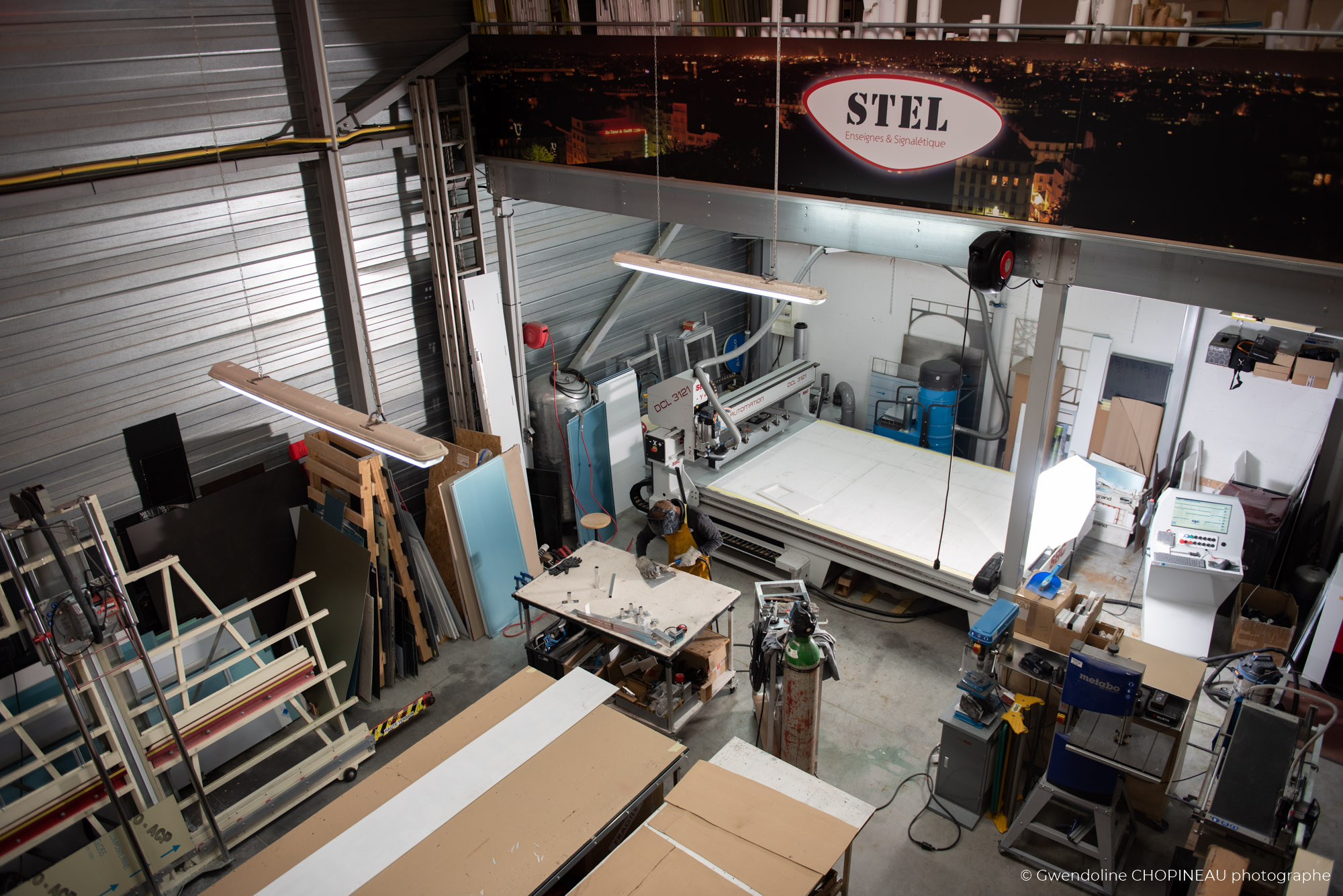 Atelier entreprise prise de vue de haut Essonne