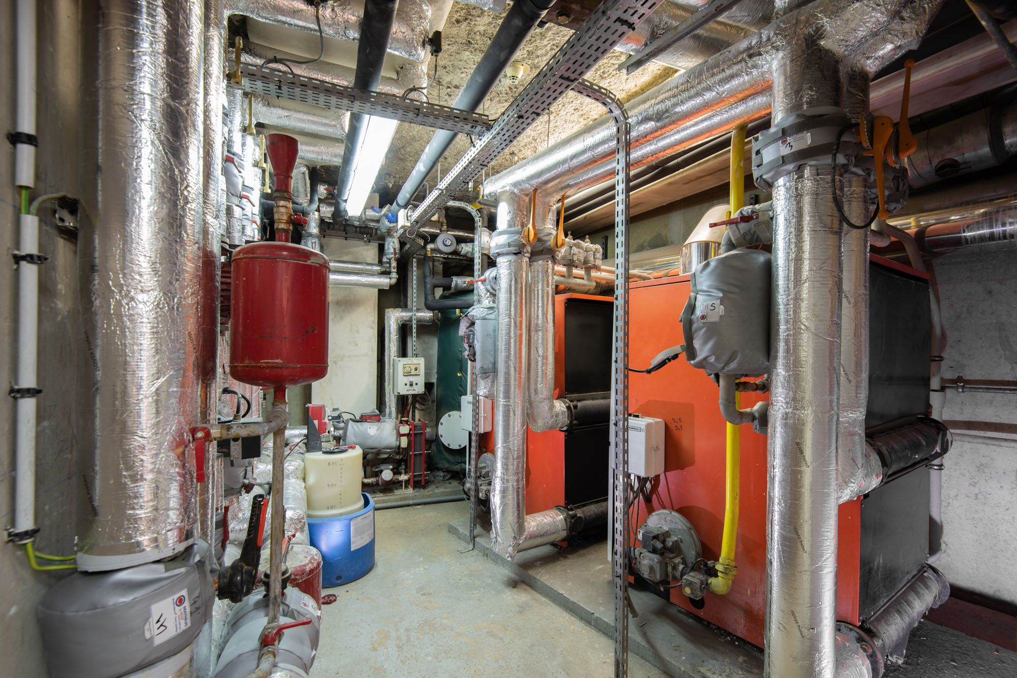 Reportage photo de chantier avant chaufferie en Essonne