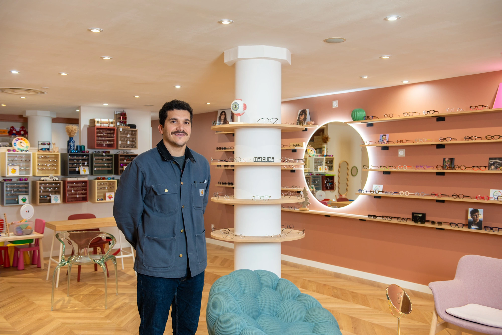 Portrait opticien Essonne Thibault Mitjaville