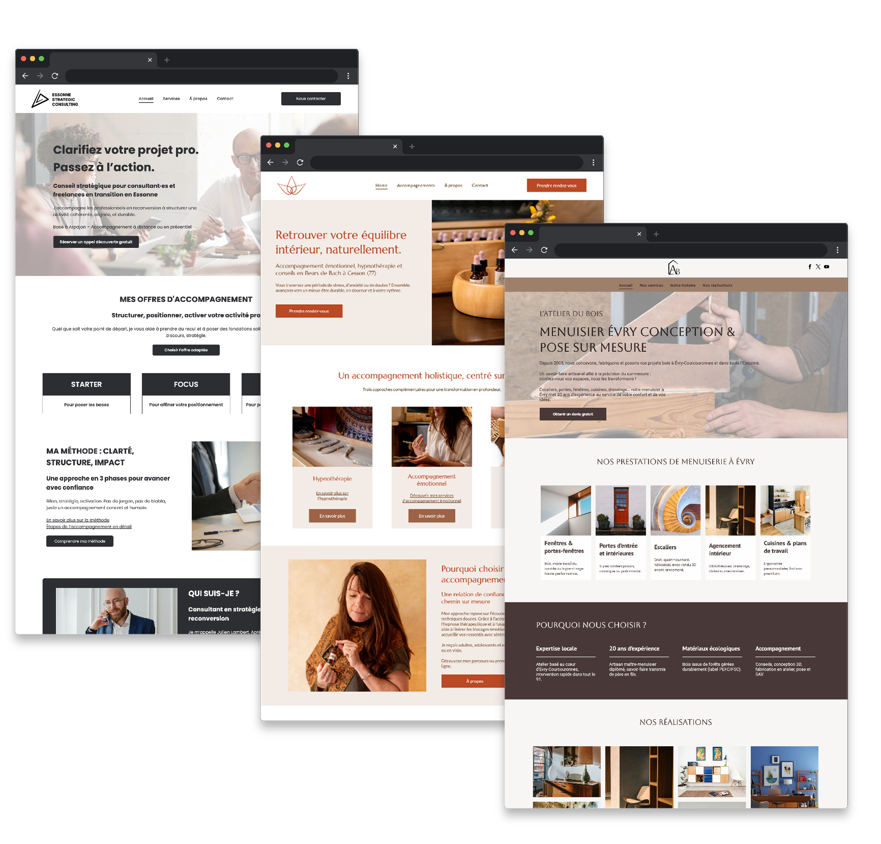 Site internet Marie Orange et Gwendoline Chopineau