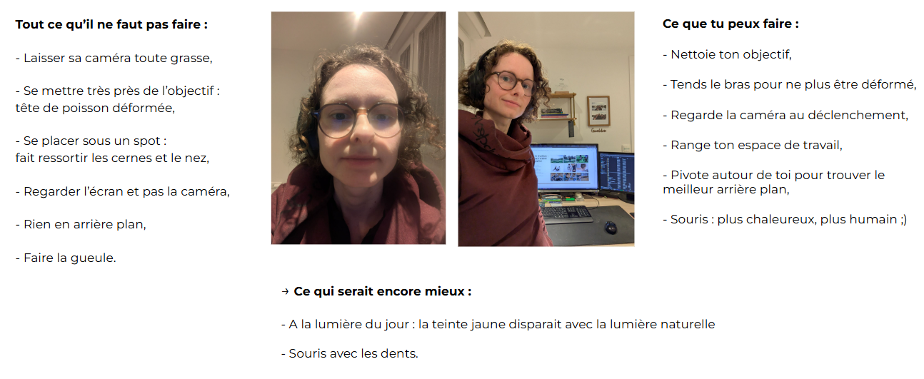 selfie conseils